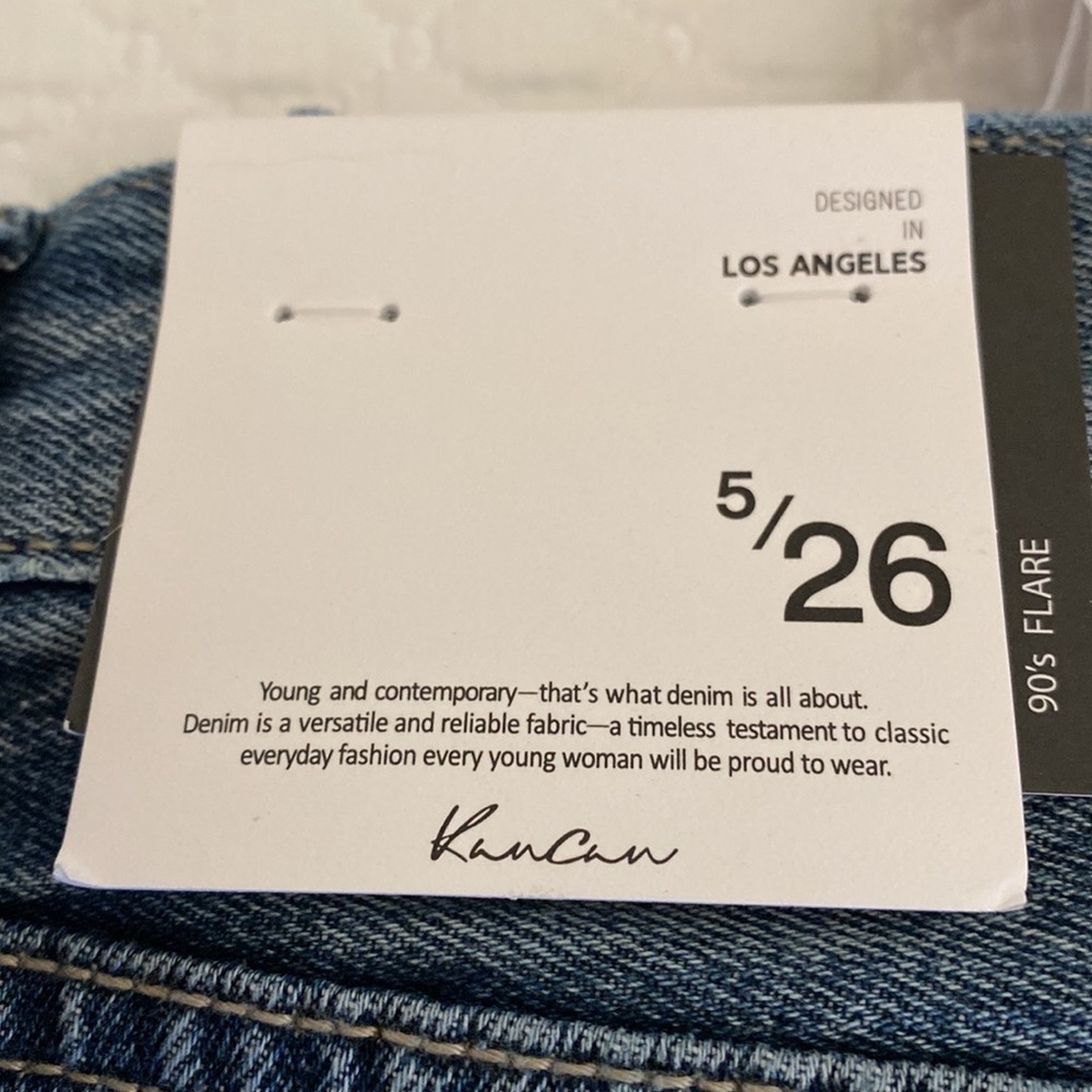 60057 KanCan High Rise Wide Leg Jeans (90’s Flare) - Picture 10 of 12
